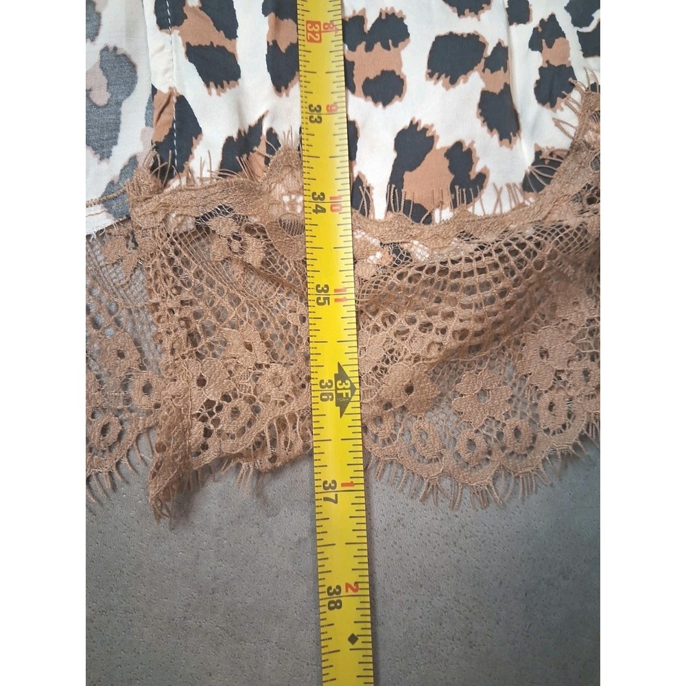 New Aerie Animal Print Slip Skirt Womens Size Medium Brunch Vacation Resort - Picture 4 of 7